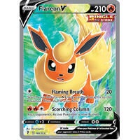 Flareon V 169/203 SWSH Evolving Skies Full Art Holo Ultra Rare Pokemon Card NEAR MINT TCG