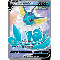 Vaporeon V 172/203 SWSH Evolving Skies Full Art Holo Ultra Rare Pokemon Card NEAR MINT TCG