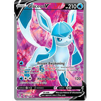 Glaceon V 174/203 SWSH Evolving Skies Full Art Holo Ultra Rare Pokemon Card NEAR MINT TCG