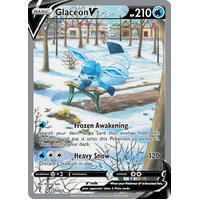 Glaceon V 175/203 SWSH Evolving Skies Full Art Holo Ultra Rare Pokemon Card NEAR MINT TCG