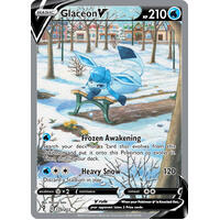 Glaceon V 175/203 SWSH Evolving Skies Full Art Holo Ultra Rare Pokemon Card NEAR MINT TCG