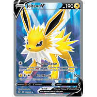 Jolteon V 177/203 SWSH Evolving Skies Full Art Holo Ultra Rare Pokemon Card NEAR MINT TCG