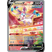 Sylveon V 184/203 SWSH Evolving Skies Full Art Holo Ultra Rare Pokemon Card NEAR MINT TCG