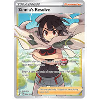 Zinnia's Resolve 203/203 SWSH Evolving Skies Full Art Holo Ultra Rare Pokemon Card NEAR MINT TCG