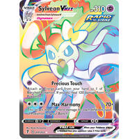 Sylveon VMAX 211/203 SWSH Evolving Skies Full Art Holo Hyper Rainbow Rare Pokemon Card NEAR MINT TCG