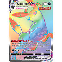 Umbreon VMAX 214/203 SWSH Evolving Skies Full Art Holo Hyper Rainbow Rare Pokemon Card NEAR MINT TCG