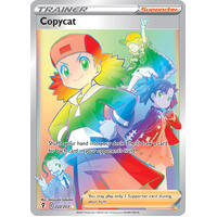 Copycat 222/203 SWSH Evolving Skies Full Art Holo Hyper Rainbow Rare Pokemon Card NEAR MINT TCG