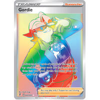 Gordie 223/203 SWSH Evolving Skies Full Art Holo Hyper Rainbow Rare Pokemon Card NEAR MINT TCG