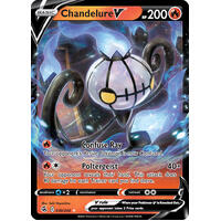 Chandelure V 39/264 SWSH Fusion Strike Holo Ultra Rare Pokemon Card NEAR MINT TCG