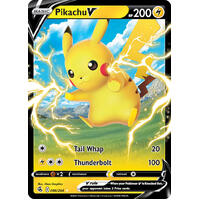 Pikachu V 86/264 SWSH Fusion Strike Holo Ultra Rare Pokemon Card NEAR MINT TCG