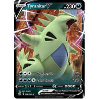 Tyranitar V 158/264 SWSH Fusion Strike Holo Ultra Rare Pokemon Card NEAR MINT TCG