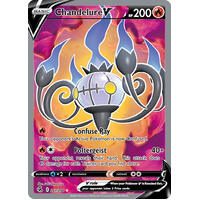 Chandelure V 247/264 SWSH Fusion Strike Full Art Holo Ultra Rare Pokemon Card NEAR MINT TCG