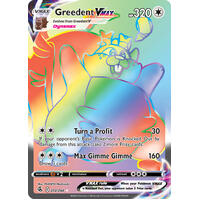 Greedent VMAX 272/264 SWSH Fusion Strike Full Art Holo Hyper Rainbow Rare Pokemon Card NEAR MINT TCG