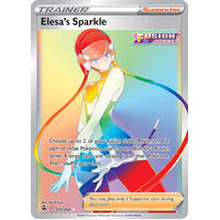 Elesa's Sparkle 275/264 SWSH Fusion Strike Full Art Holo Hyper Rainbow Rare Pokemon Card NEAR MINT TCG