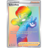 Schoolboy 276/264 SWSH Fusion Strike Full Art Holo Hyper Rainbow Rare Pokemon Card NEAR MINT TCG