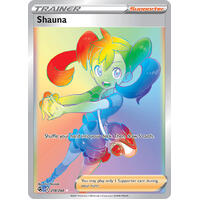 Shauna 278/264 SWSH Fusion Strike Full Art Holo Hyper Rainbow Rare Pokemon Card NEAR MINT TCG