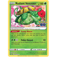 Radiant Venusaur 4/78 SWSH Pokemon Go Radiant Holo Rare Pokemon Card NEAR MINT TCG