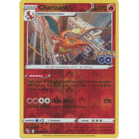 Charizard 10/78 SWSH Pokemon Go Reverse Holo Rare Pokemon Card NEAR MINT TCG