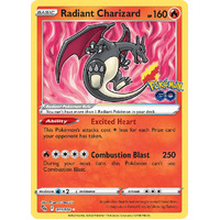 Radiant Charizard 11/78 SWSH Pokemon Go Radiant Holo Rare Pokemon Card NEAR MINT TCG