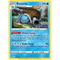 Blastoise 17/78 SWSH Pokemon Go Holo Rare Pokemon Card NEAR MINT TCG