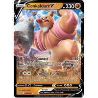 Conkeldurr V 40/78 SWSH Pokemon Go Holo Ultra Rare Pokemon Card NEAR MINT TCG