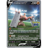 Conkeldurr V 74/78 SWSH Pokemon Go Holo Full Art Alternate Art Ultra Rare Pokemon Card NEAR MINT TCG