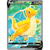 Dragonite V 76/78 SWSH Pokemon Go Holo Full Art Ultra Rare Pokemon Card NEAR MINT TCG