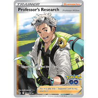 Professor's Research 78/78 SWSH Pokemon Go Holo Full Art Ultra Rare Pokemon Card NEAR MINT TCG