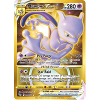 Mewtwo VSTAR 86/78 SWSH Pokemon Go Holo Full Art Gold Secret Rare Pokemon Card NEAR MINT TCG