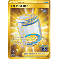 Egg Incubator 87/78 SWSH Pokemon Go Holo Full Art Gold Secret Rare Pokemon Card NEAR MINT TCG