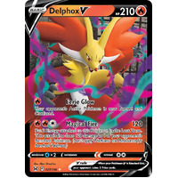 Delphox V 27/196 SWSH Lost Origin Holo Ultra Rare Pokemon Card NEAR MINT TCG