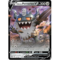Galarian Perrserker V 129/196 SWSH Lost Origin Holo Ultra Rare Pokemon Card NEAR MINT TCG