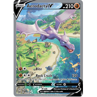 Aerodactyl V 180/196 SWSH Lost Origin Holo Full Alternate Art Ultra Rare Pokemon Card NEAR MINT TCG