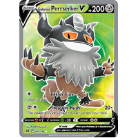 Galarian Perrserker V 183/196 SWSH Lost Origin Holo Full Art Ultra Rare Pokemon Card NEAR MINT TCG