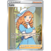 Lady 193/196 SWSH Lost Origin Holo Full Art Ultra Rare Pokemon Card NEAR MINT TCG