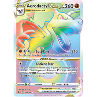 Aerodactyl VSTAR 199/196 SWSH Lost Origin Holo Full Art Hyper Rainbow Rare Pokemon Card NEAR MINT TCG