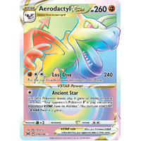 Aerodactyl VSTAR 199/196 SWSH Lost Origin Holo Full Art Hyper Rainbow Rare Pokemon Card NEAR MINT TCG