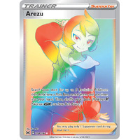 Arezu 204/196 SWSH Lost Origin Holo Full Art Hyper Rainbow Rare Pokemon Card NEAR MINT TCG