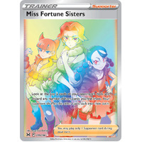 Miss Fortune Sisters 209/196 SWSH Lost Origin Holo Full Art Hyper Rainbow Rare Pokemon Card NEAR MINT TCG