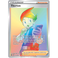 Thorton 210/196 SWSH Lost Origin Holo Full Art Hyper Rainbow Rare Pokemon Card NEAR MINT TCG