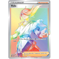 Volo 211/196 SWSH Lost Origin Holo Full Art Hyper Rainbow Rare Pokemon Card NEAR MINT TCG