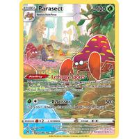 Parasect 1/30 SWSH Lost Origin Trainer Gallery Full Art Holo Rare Pokemon Card NEAR MINT 