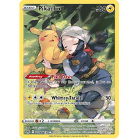 Pikachu 5/30 SWSH Lost Origin Trainer Gallery Full Art Holo Rare Pokemon Card NEAR MINT 