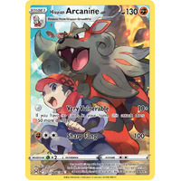 Hisuian Arcanine 8/30 SWSH Lost Origin Trainer Gallery Full Art Holo Rare Pokemon Card NEAR MINT 