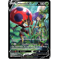Orbeetle V 12/30 SWSH Lost Origin Trainer Gallery Full Art Holo Rare Pokemon Card NEAR MINT 