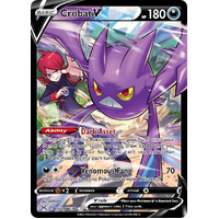 Crobat V 20/30 SWSH Lost Origin Trainer Gallery Full Art Holo Rare Pokemon Card NEAR MINT 