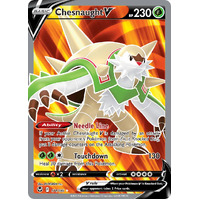 Chesnaught V 171/195 SWSH Silver Tempest Holo Full Art Ultra Rare Pokemon Card NEAR MINT TCG