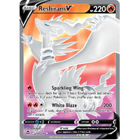 Reshiram V 172/195 SWSH Silver Tempest Holo Full Art Ultra Rare Pokemon Card NEAR MINT TCG
