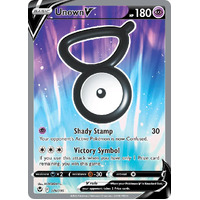 Unown V 176/195 SWSH Silver Tempest Holo Full Art Ultra Rare Pokemon Card NEAR MINT TCG