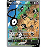 Unown V 177/195 SWSH Silver Tempest Holo Full Alternate Art Ultra Rare Pokemon Card NEAR MINT TCG